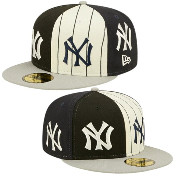 New Era New York Yankees Pinwheel 59FIFTY Fitted Hat Cap Size 7 1/2 - Picture 1 of 13